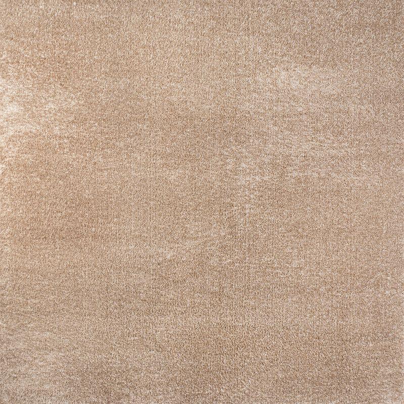 5'x5' Haze Solid Low-Pile, Beige - JONATHAN Y