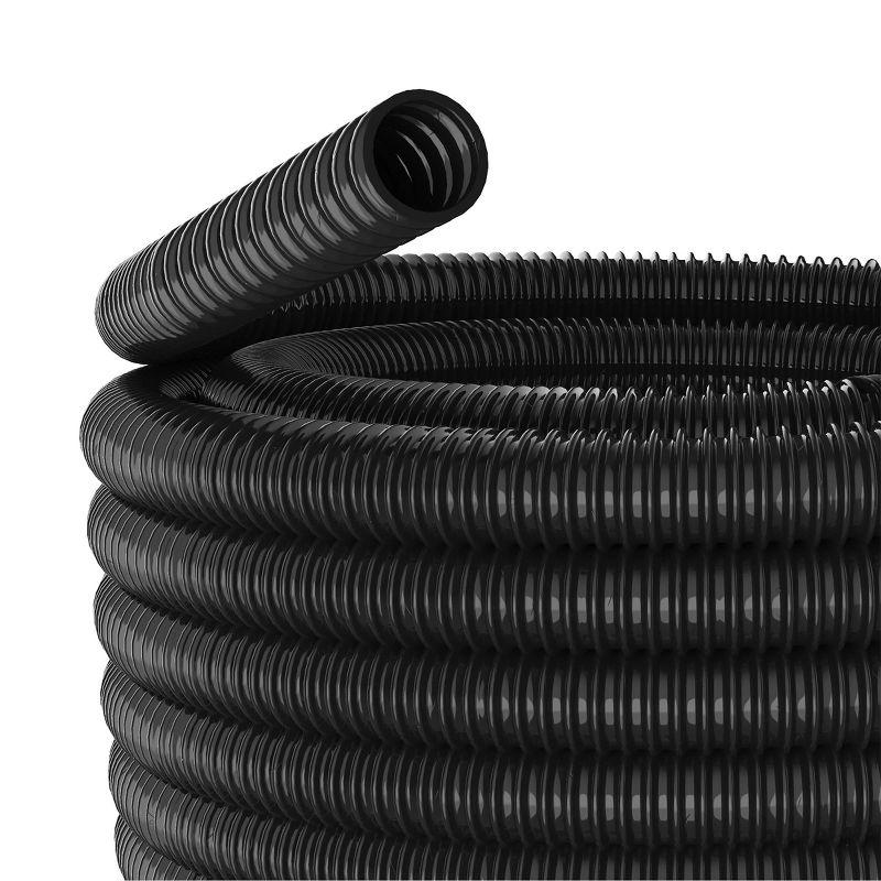 1.5" x 100' Kink Free Heavy Hose Black - Alpine Corporation