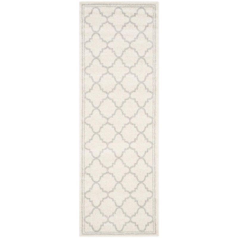Amherst AMT422 Power Loomed Indoor Runner Rug - Beige/Light Grey - 2'3"x11' - Safavieh
