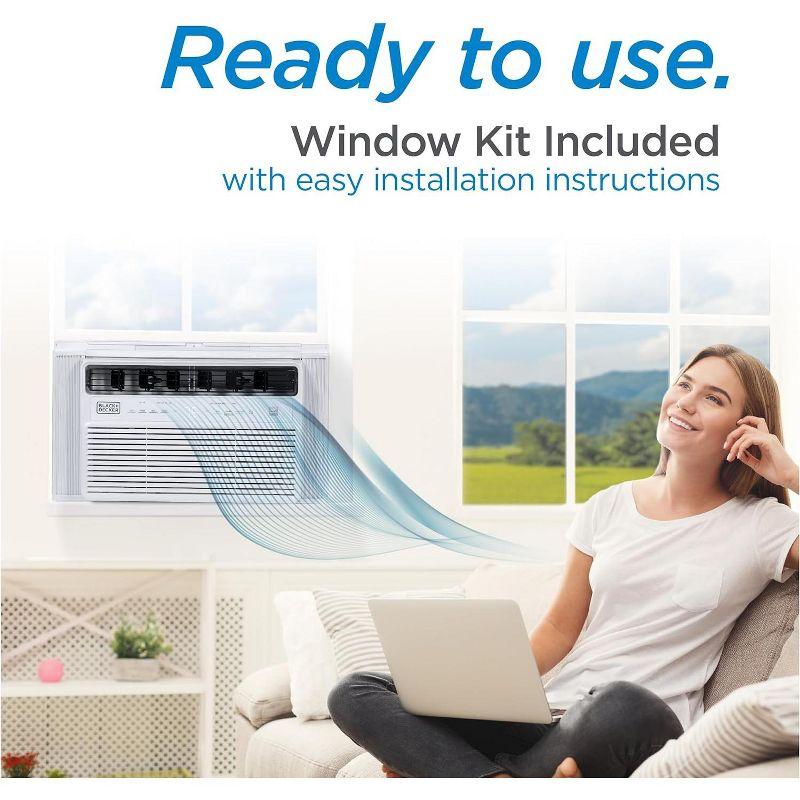 BLACK+DECKER BD10NWES 10,000 BTU Inverter Window Air Conditioner, White