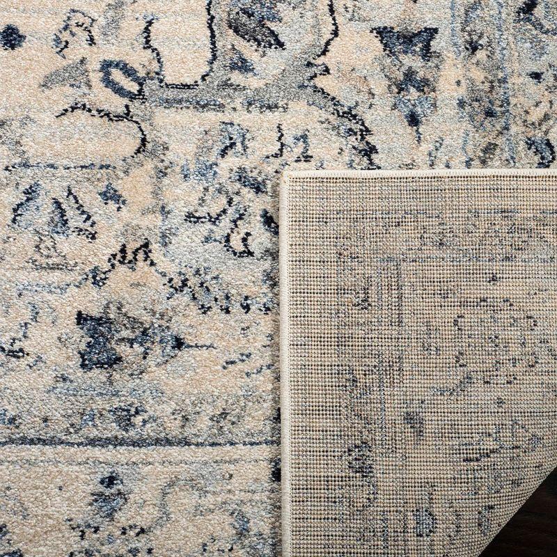 Charleston CHL411 Loomed Indoor Area Rug - Ivory/Light Blue - 6'7"x6'7" - Safavieh
