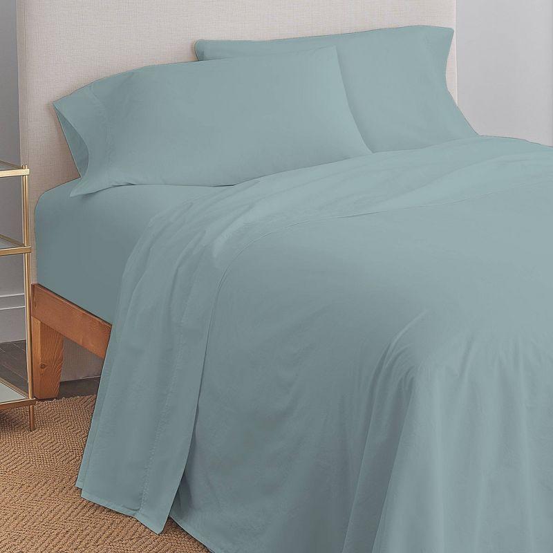 300 Thread Count Wrinkle Resistant Solid Sheet Set - Color Sense