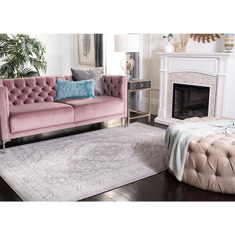 Reflection RFT668 Power Loomed Indoor Area Rug - Light Grey/Cream - 6'x9' - Safavieh.