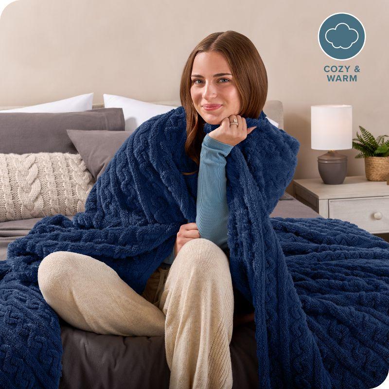 Bare Home Cozy Faux Shearling Blanket
