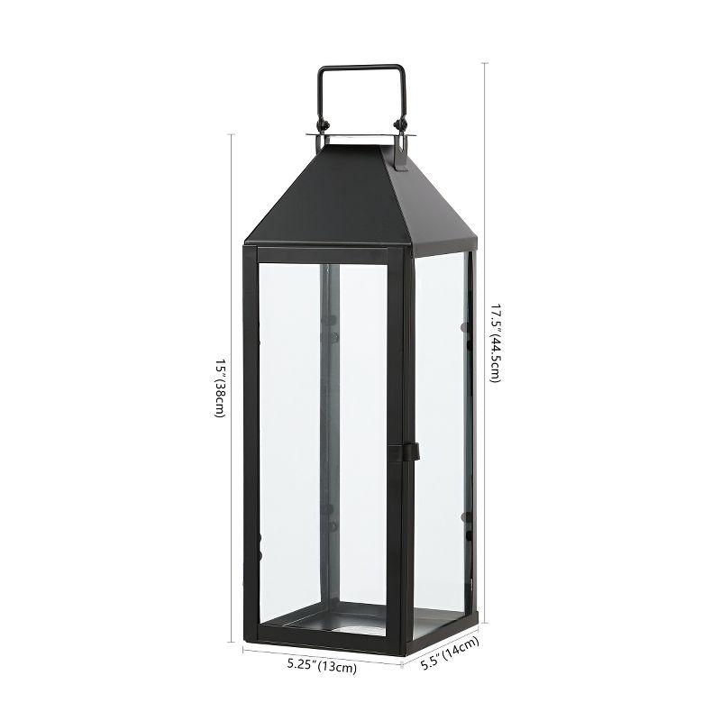 Safavieh Ruane 17.5'' No Power Source Required / Manual Outdoor Lantern (Set of 2)