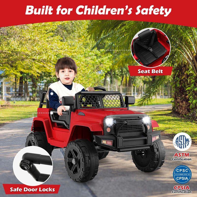 Costway 12V Kids Ride On Truck Car Electric Vehicle Remote w/ Music & Light