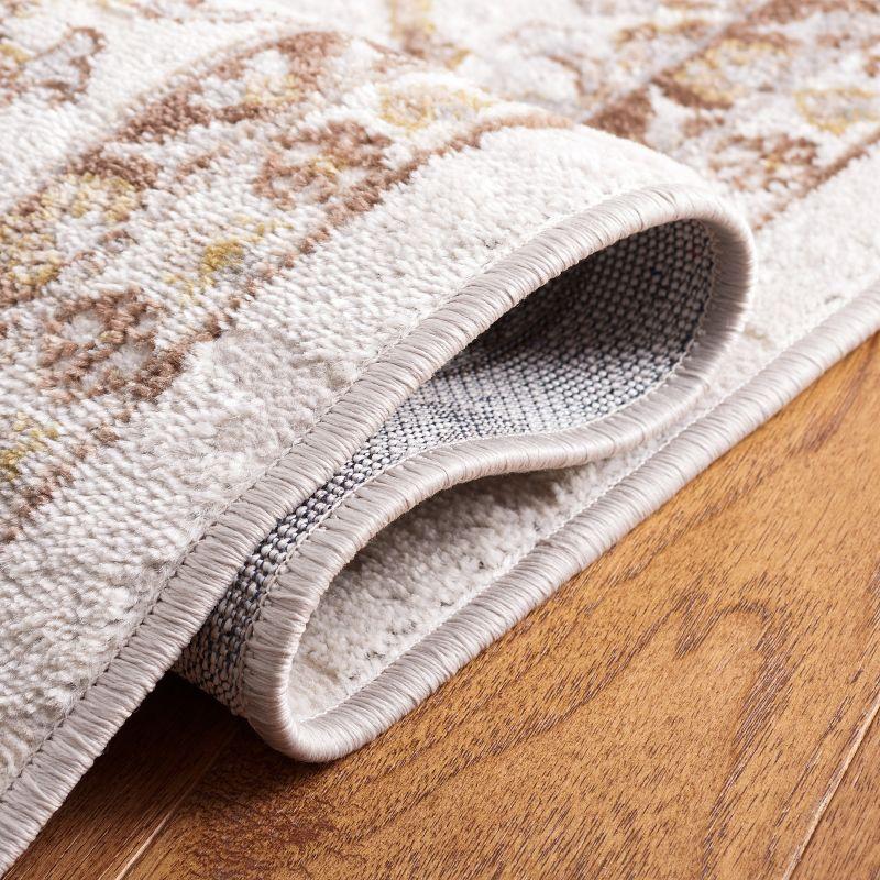 Palma PAM336 Power Loomed Indoor Area Rug - 5'3"x5'3" - Beige/Brown - Safavieh