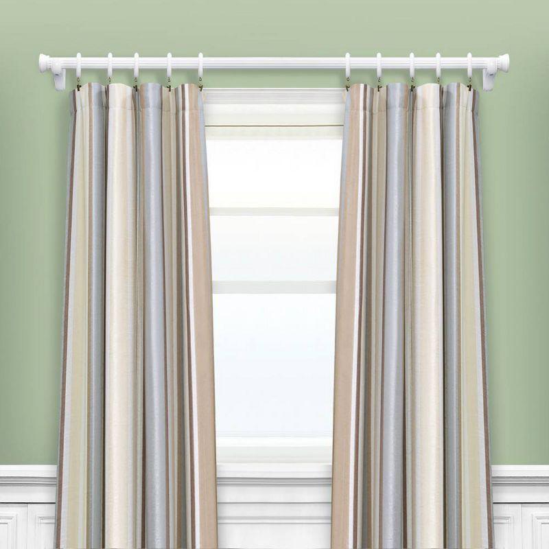 1-3/8 in. dia. wood rod pole Lumi Home Furnishings M&M Wood End Cap Finials 2ct White