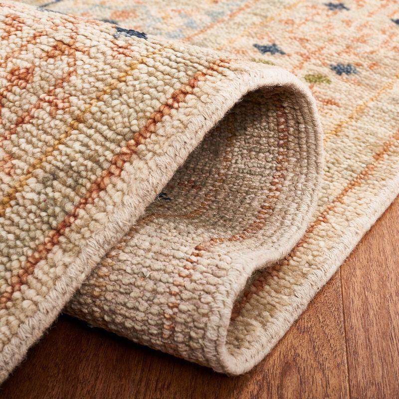 Samarkand SRK165 Hand Knotted Area Rug - Ivory/Rust - 8'9"x11'9" - Safavieh.