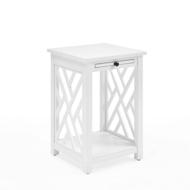 36" Middlebury Coffee Table, End Table with Tray and Console Table White - Alaterre Furniture: Living Room 3-Piece Set