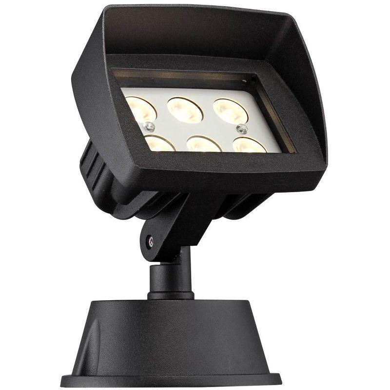 Eastham 8" High Black Aluminum LED Landscape Flood Light