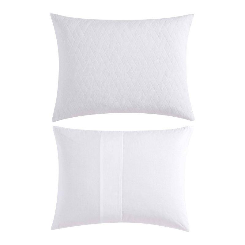 Tommy Bahama Wicker Solid White Duvet Cover Set