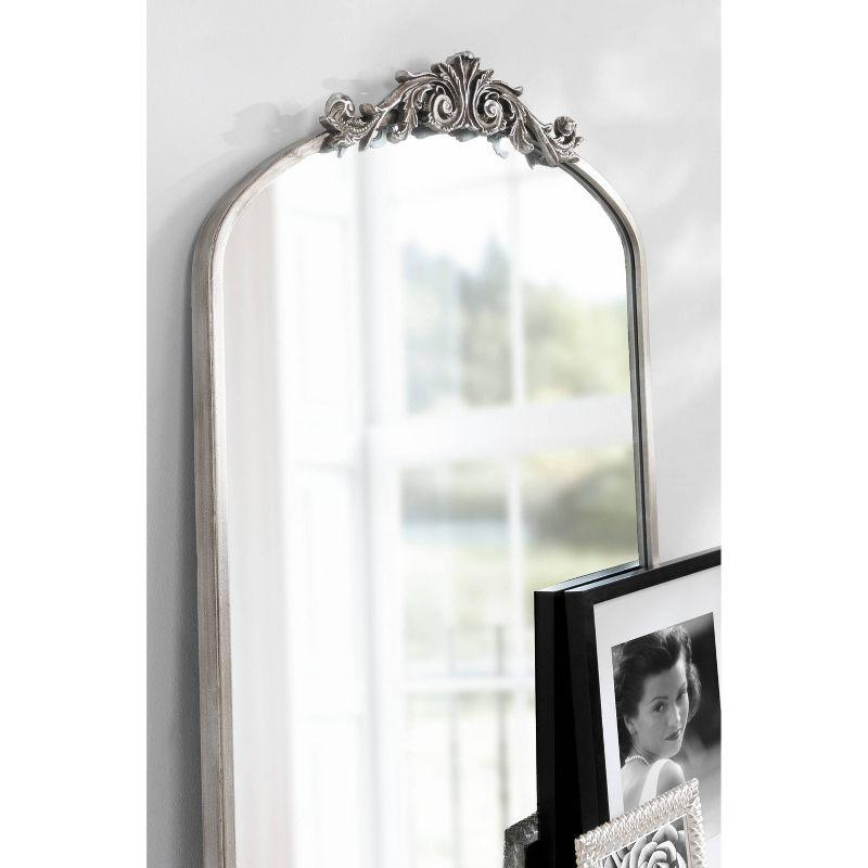 Arendahl 40'' Silver Antique Finish Baroque-Inspired Decorative Wall Mirror