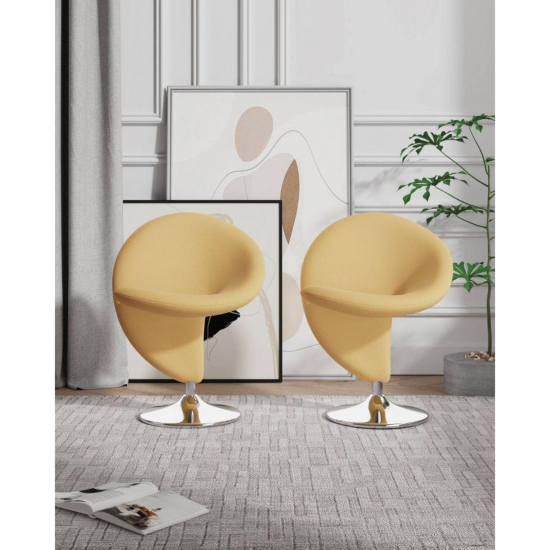 Chenyu Upholstered Swivel Accent Chair (Set of 2)