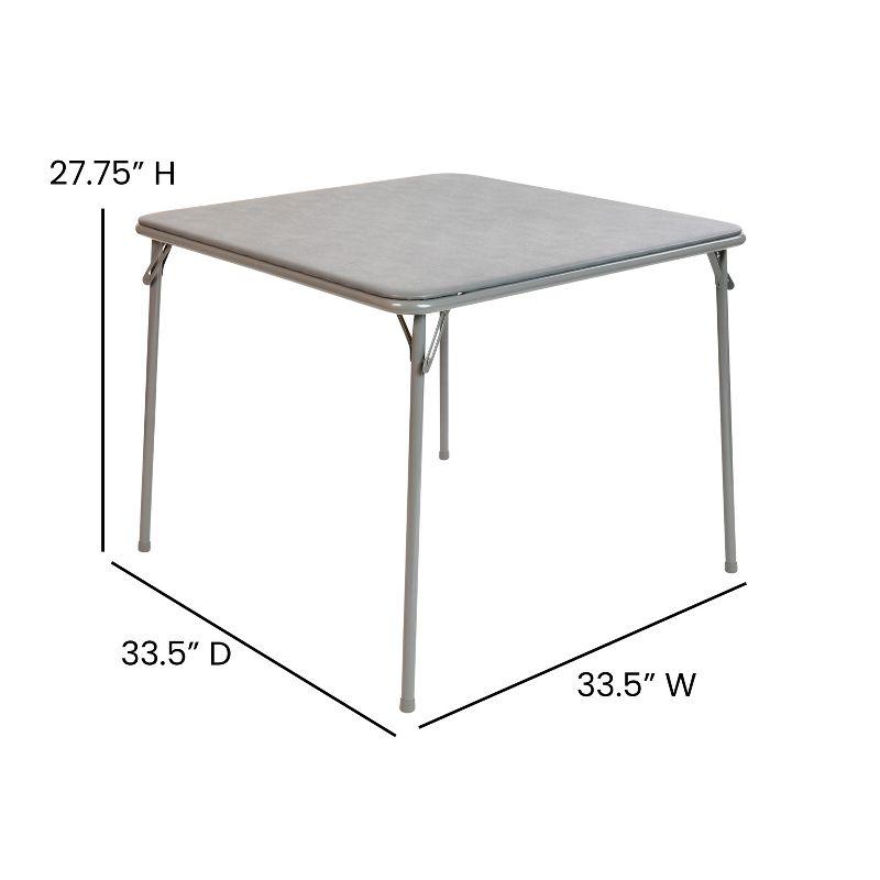 Folding Card Table - Lightweight Portable Folding Table with Collapsible Legs