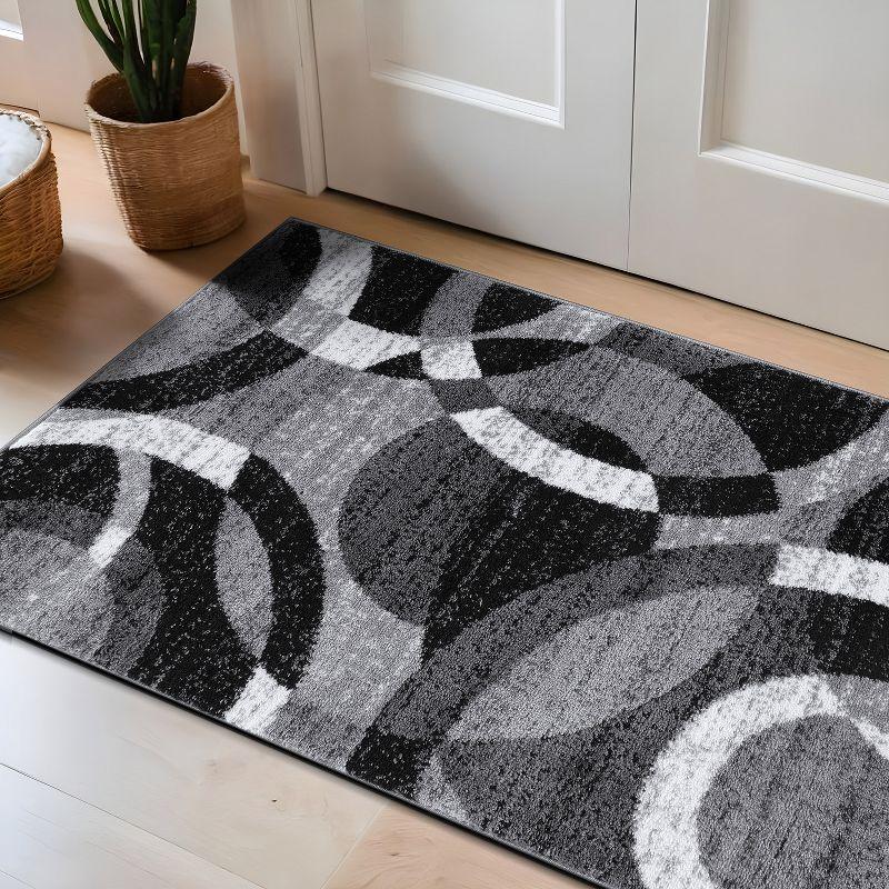 World Rug Gallery Geometric Circles Area Rug