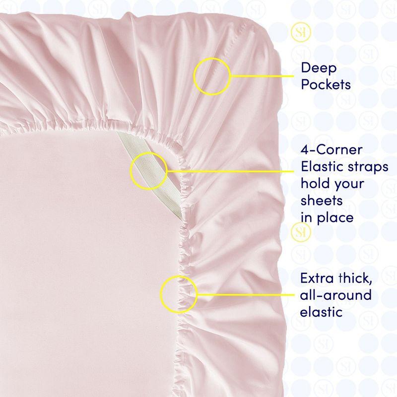 Sweet Home Collection Luxurious Soft Microfiber Sheet Set with Bonus Pillowcases