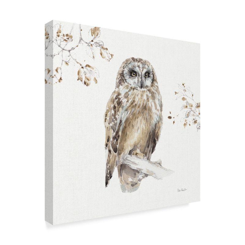 Lisa Audit 'Woodland Walk Viii Owl' Canvas Art - 14x14