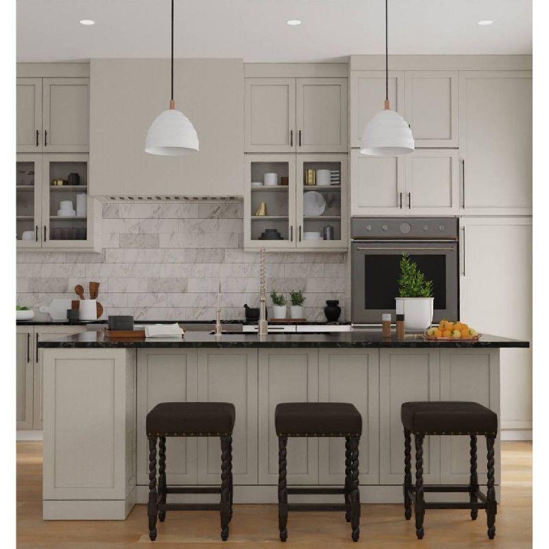 Carolina Living 24" Cadmus Counter Height Barstool Espresso and Table: Upholstered Vinyl, MDF Legs, Foam Fill