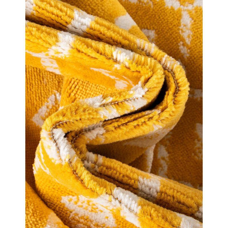 Unique Loom 2' 2 x 3' 1 Rectangle Moroccan Trellis Yellow Area Rug