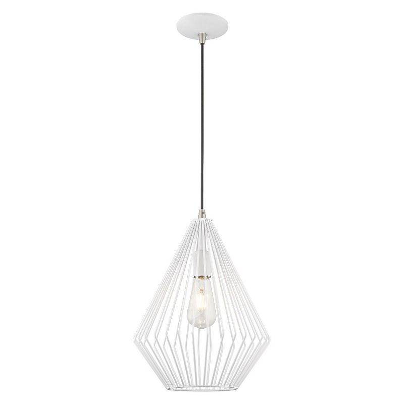 Livex Lighting Linz 1 - Light Pendant in  White