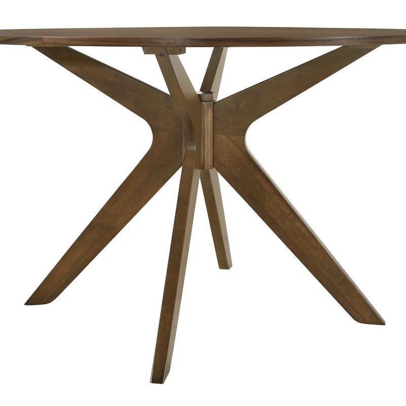 Wynden Standard Height Dining Table Walnut - Picket House Furnishings: Mid-Century, Tapered Legs, Seats 4