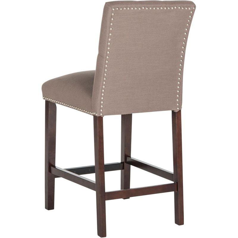 Norah Counter Stool (Set of 2) - FOX6209 - Dark Taupe - Safavieh Couture