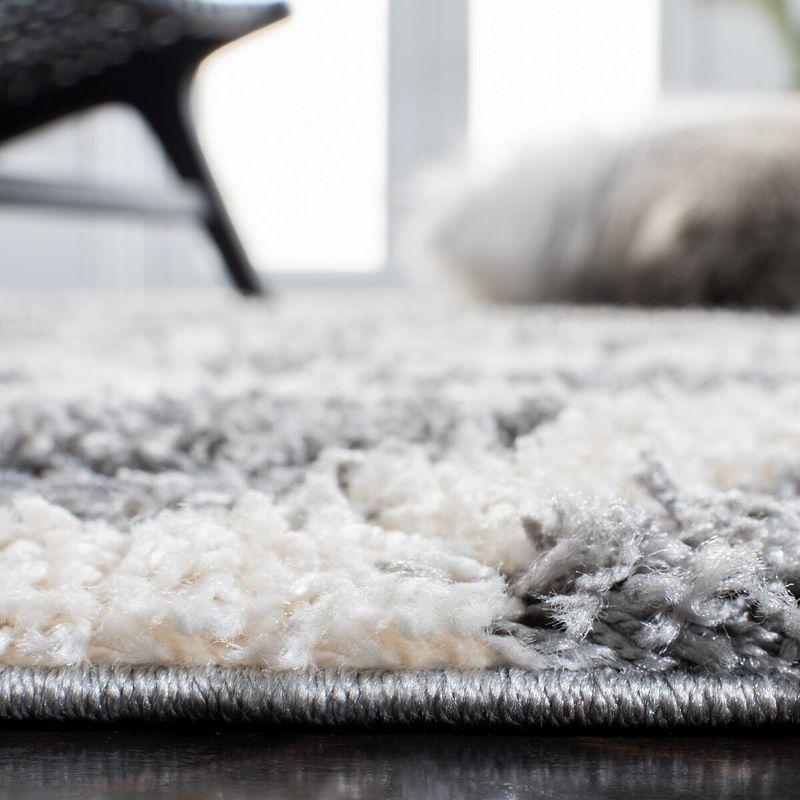 Dallas Shag SGD258 Power Loomed Indoor Area Rug - Grey/Ivory - 11'x15' - Safavieh.