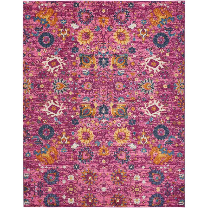 Nourison Passion Bohemian Indoor Rug Fuchsia 8' x 10'