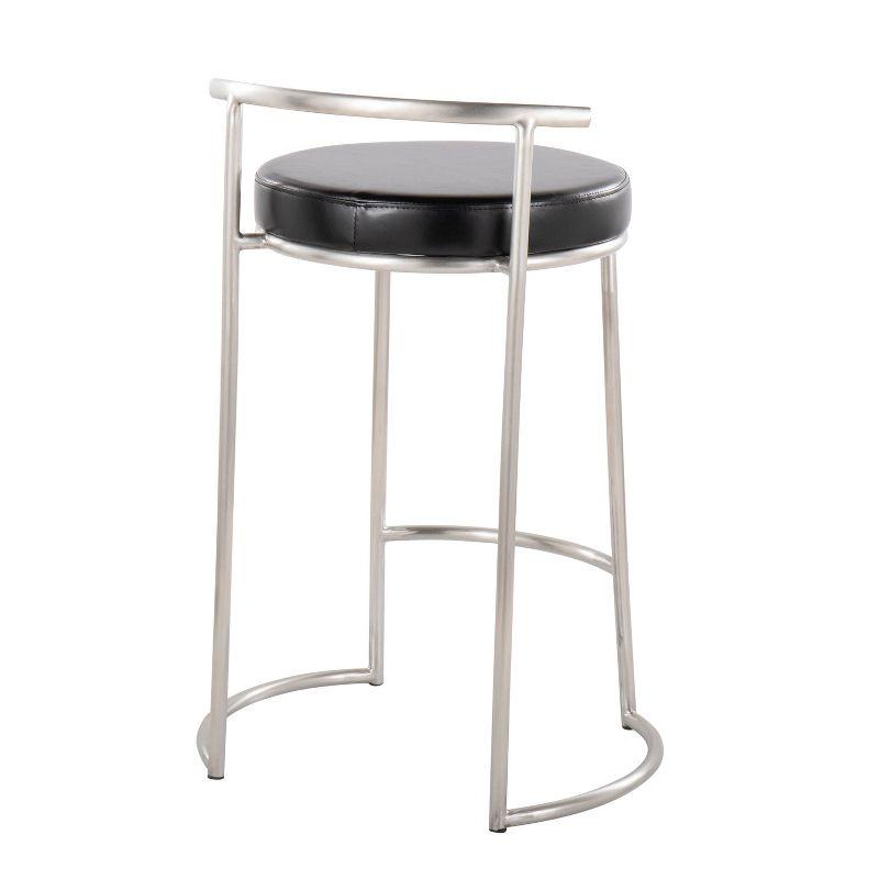 Set of 2 Round Fuji Counter Height Barstools - LumiSource