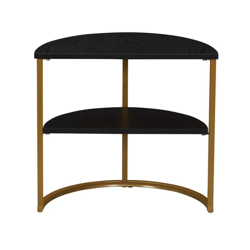 Household Essentials Half Moon Side End Table