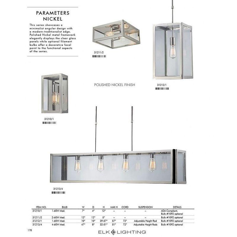 Elk Home Parameters 2 - Light Flush Mount in  Bronze