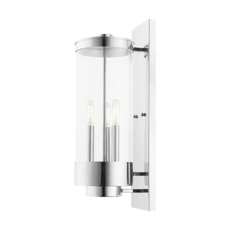 Livex Lighting Hillcrest 3 - Light Wall Light in  Polished Chrome