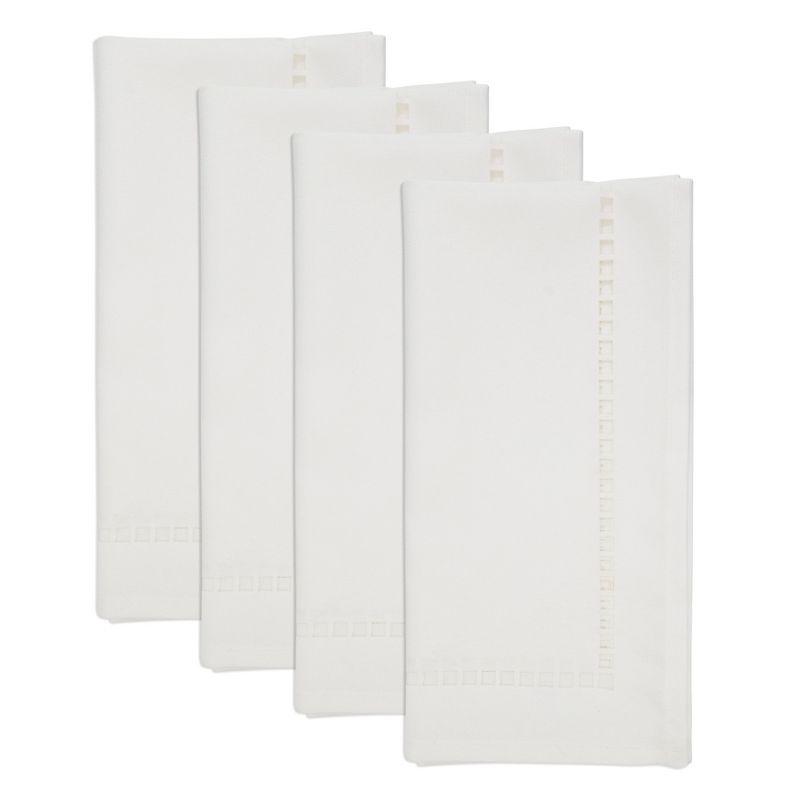 Saro Laser-Cut Hemstitch Napkin (Set of 4)