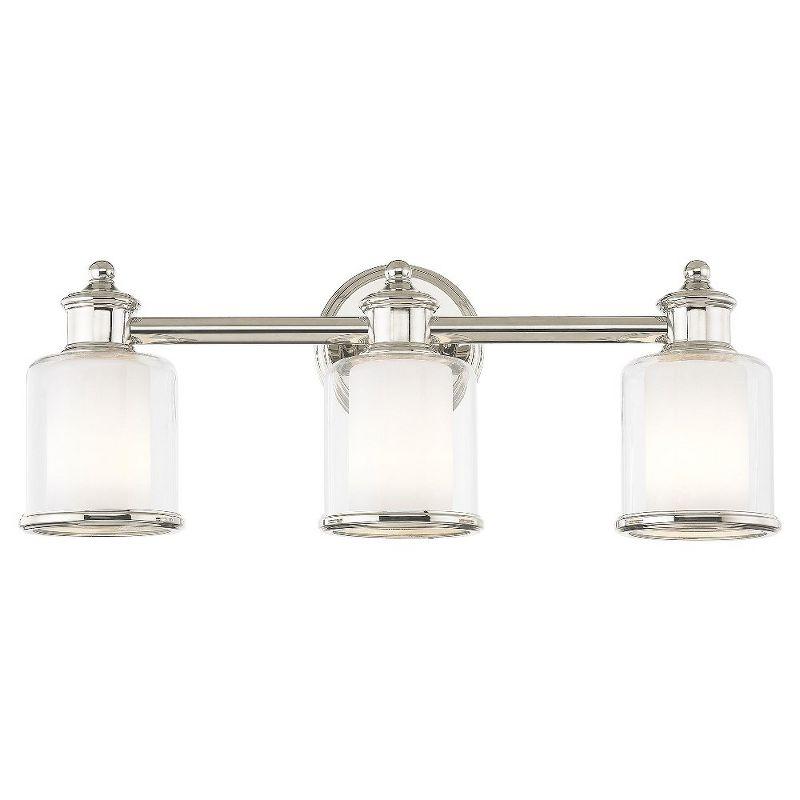 Livex Lighting Middlebush 3 - Light Vanity in  Polished Nickel