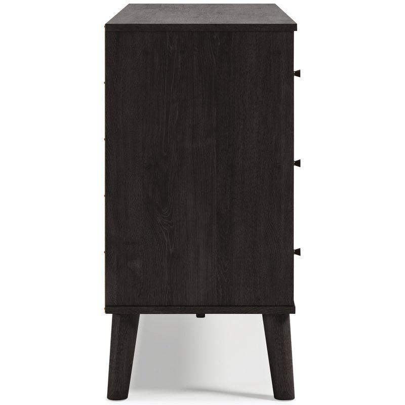 Signature Design by Ashley Contemporary Piperton Dresser, Two-tone Brown/Black