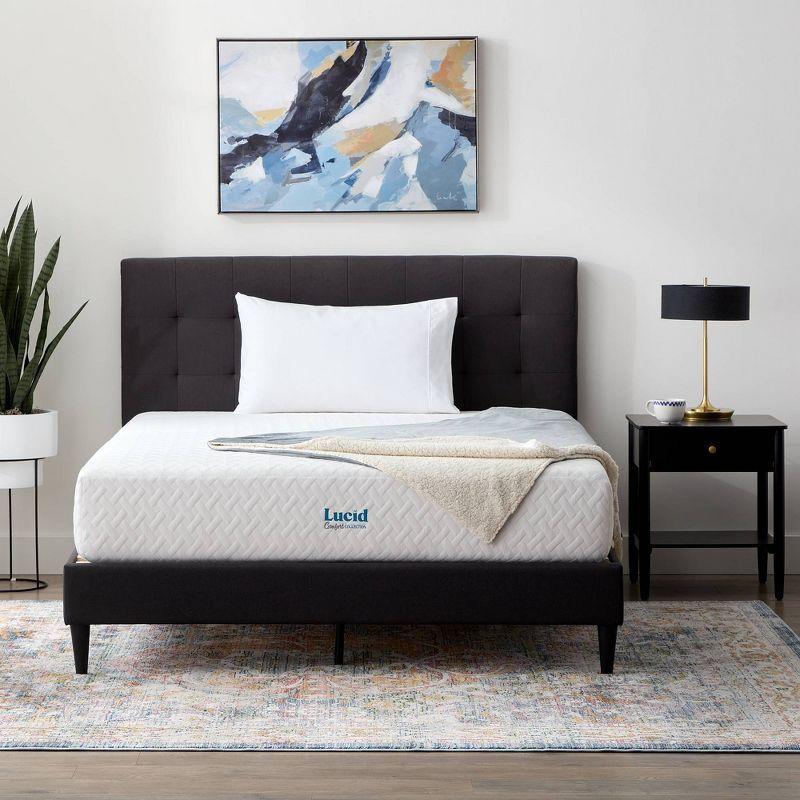 Lucid Comfort 10”Gel Memory Foam Mattress - Medium Firm Feel