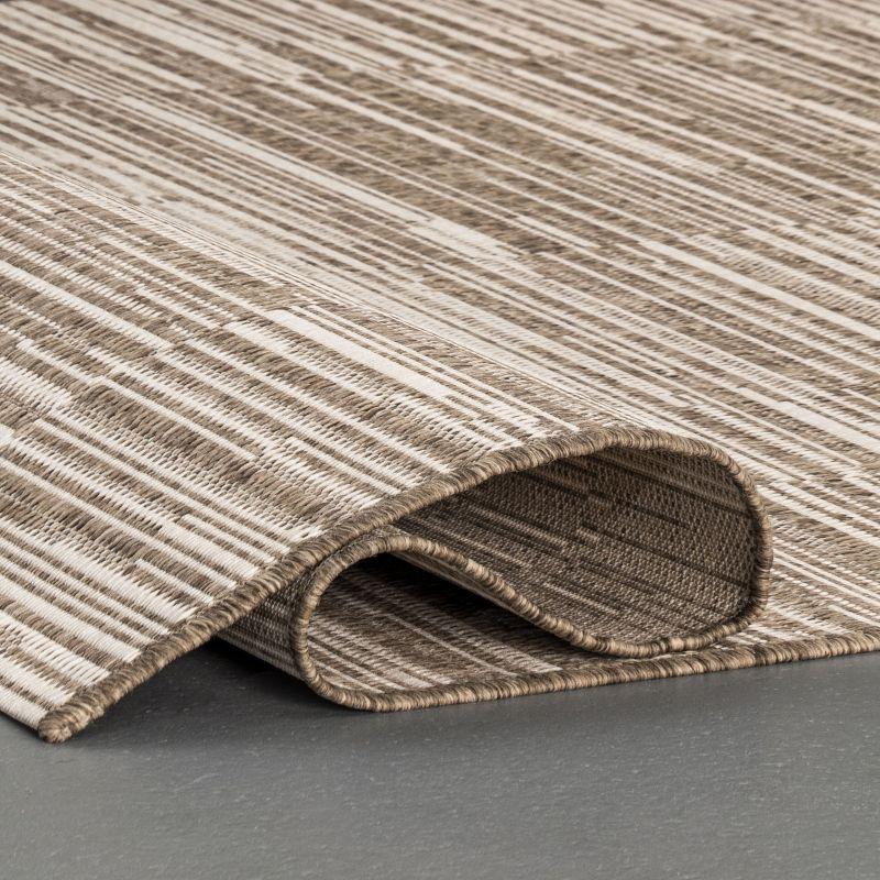 Nuloom Shirlene Stripes Indoor and Outdoor Patio Area Rug 5x7, Beige