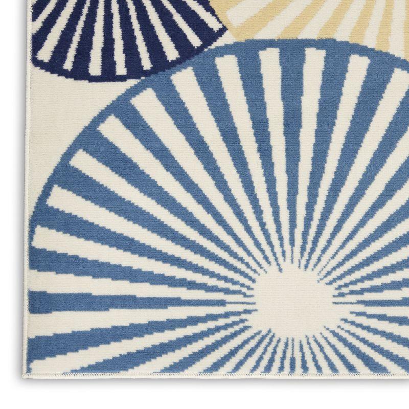 Grafix GRF20 Ivory/Multi Area Rug Contemporary Geometric By Nourison