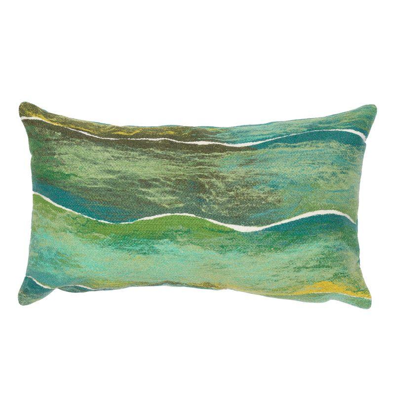 Liora Manne Visions IV Abstract Indoor/Outdoor Throw Pillow