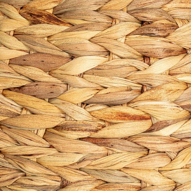 Household Essentials Water Hyacinth Hourglass Stool