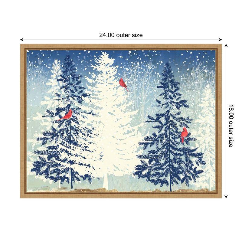 Amanti Art Snow Christmas by PI Studio Framed Canvas Wall Art