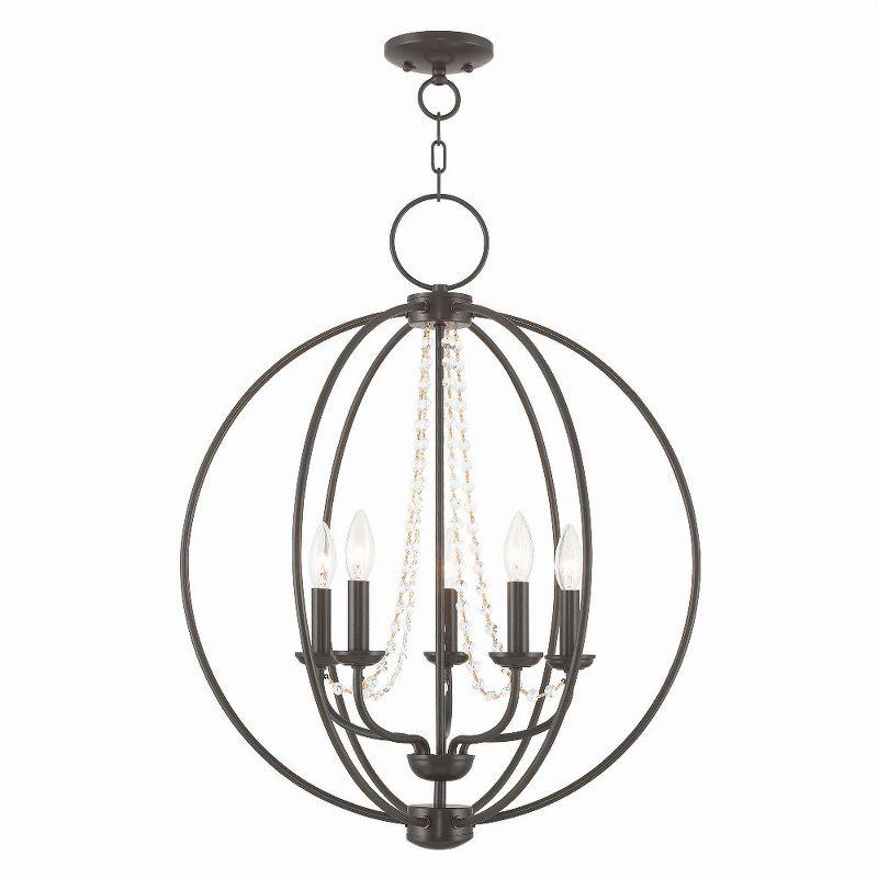 Livex Lighting Arabella 5 - Light Chandelier in  Polished Chrome