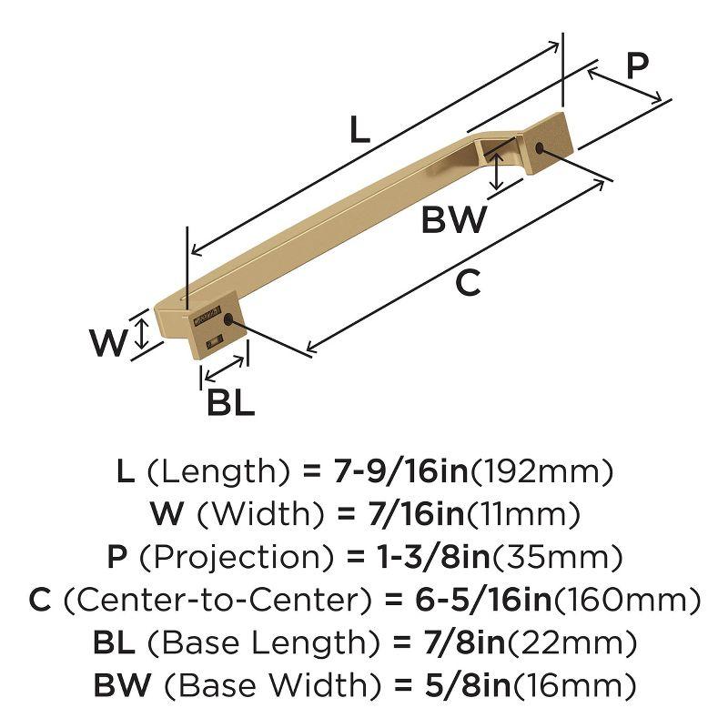 Amerock Westerly 6-5/16 inch (160mm) Center-to-Center Champagne Bronze Cabinet Pull