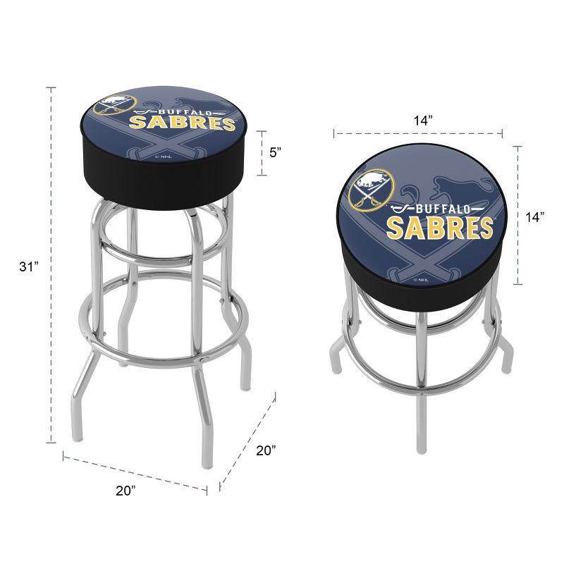 Buffalo Sabres NHL Chrome Swivel Bar Stool