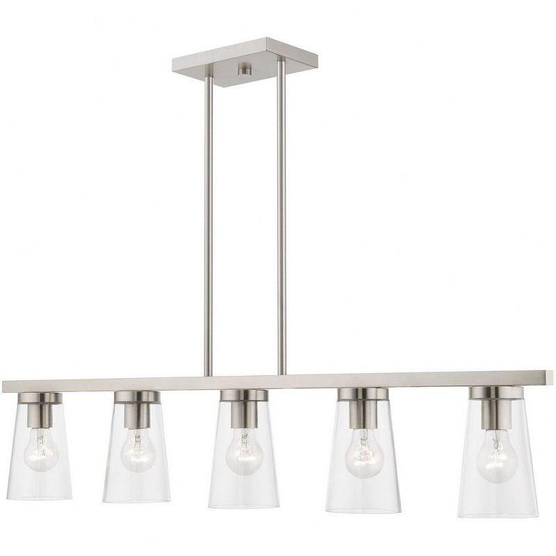 Livex Lighting Cityview 5 - Light Chandelier in  Brushed Nickel