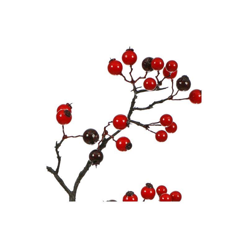 Vickerman 37" Weather-Resistant Red-Burgundy Mixed Berry Outdoor Garland