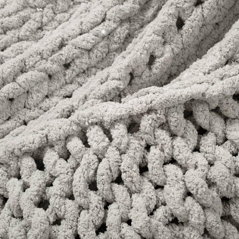 40"x50" Hygge Soft Cozy Chunky Knitted Throw Blanket - Lush Décor