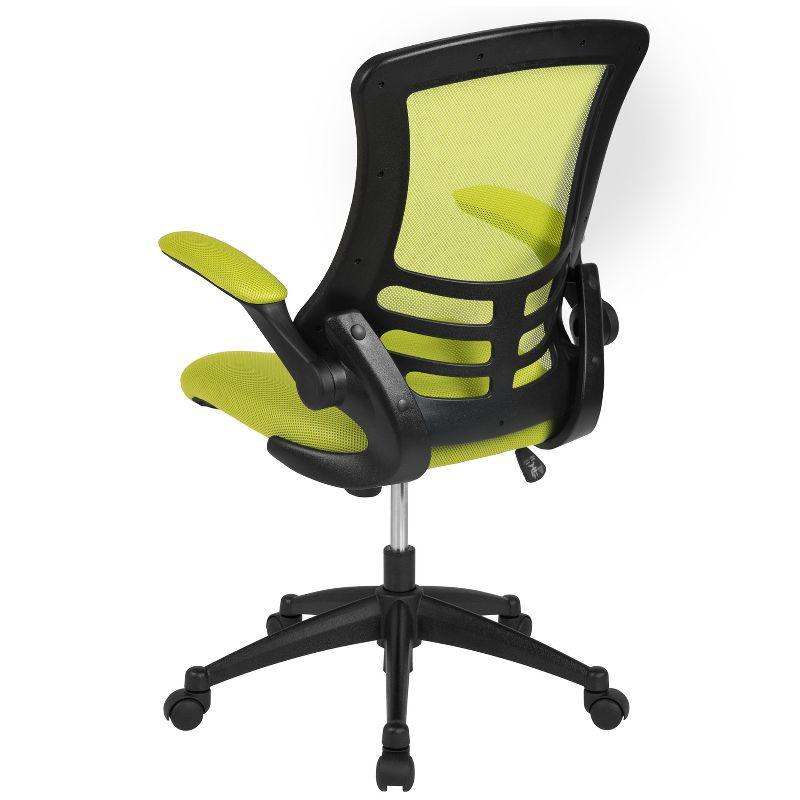 Jayetta Mid-Back Mesh Swivel Ergonomic Office Chair with Flip-Up Arms