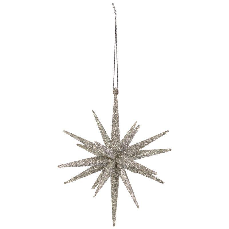 Sparkling Starburst Hanging Christmas Ornament